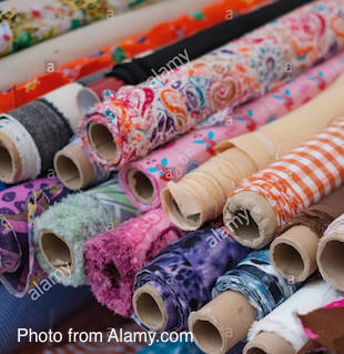 Fabric roll Alamy
